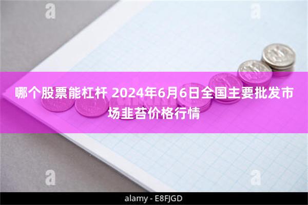 哪个股票能杠杆 2024年6月6日全国主要批发市场韭苔价